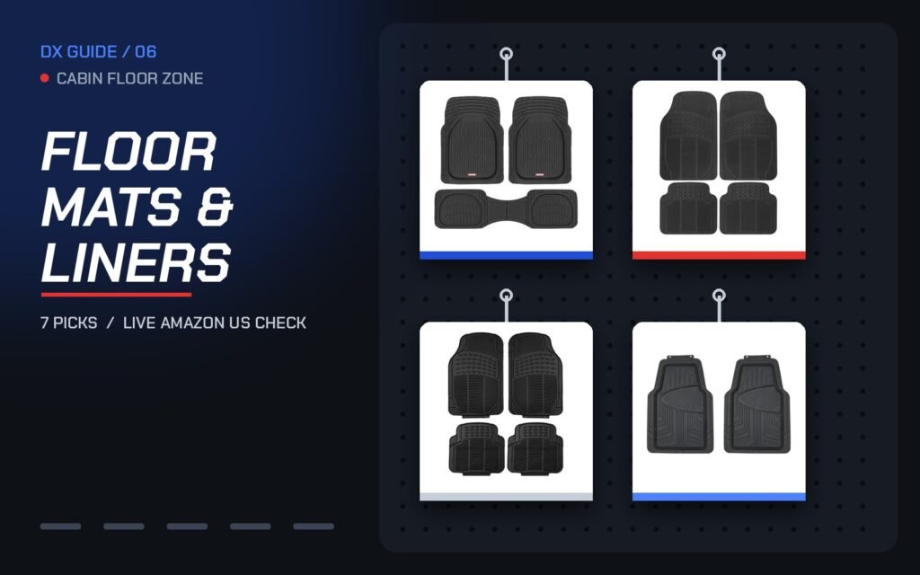 All-weather floor mats and cargo liners cover